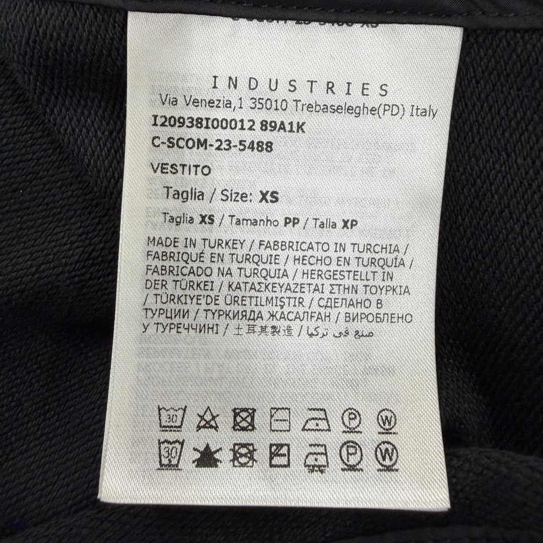 Great MONCLER one piece VESTITO Logo patch long sleeve black XS I20938I00012