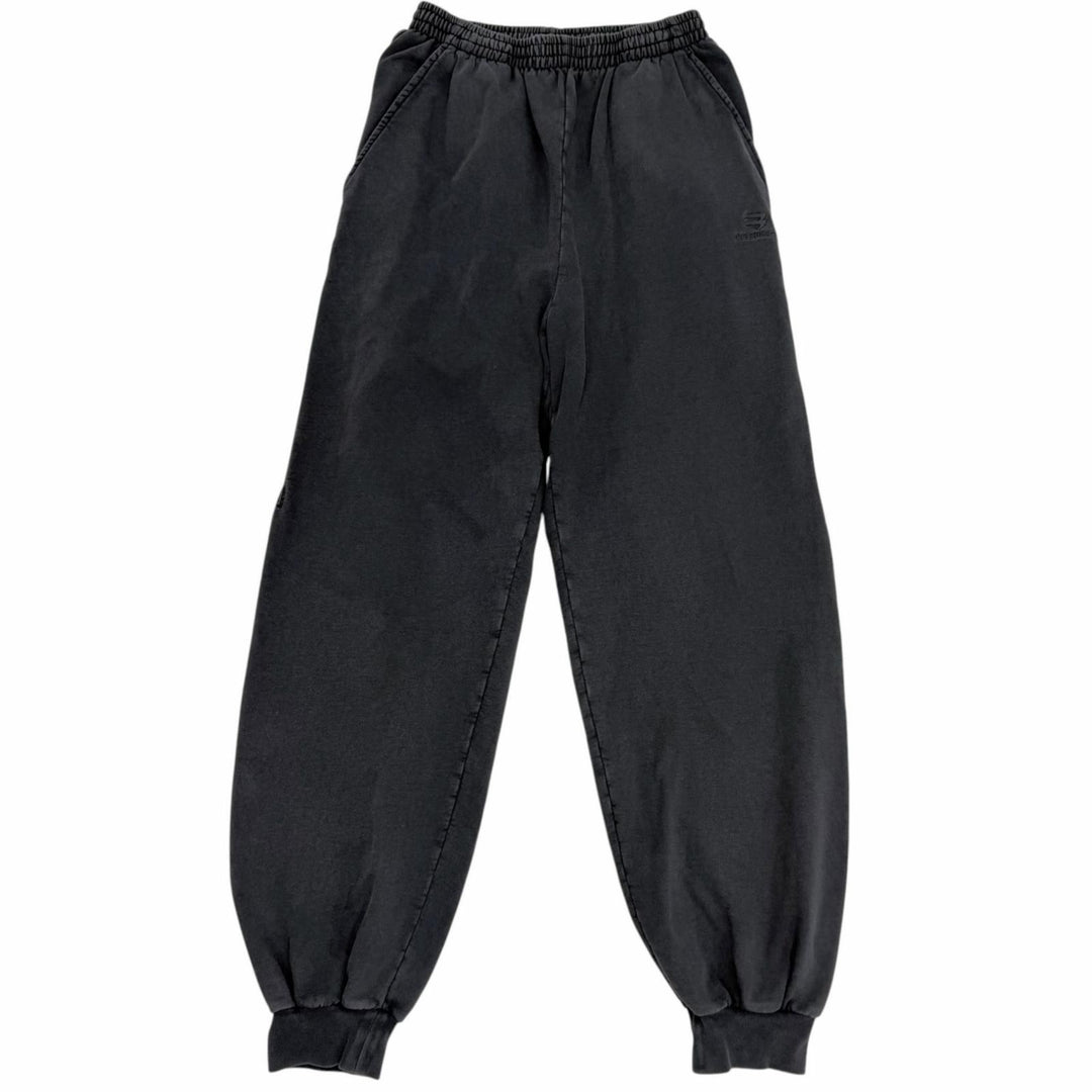 Discounted Great BALENCIAGA Pants Washed finish, embroidered logo black cotton