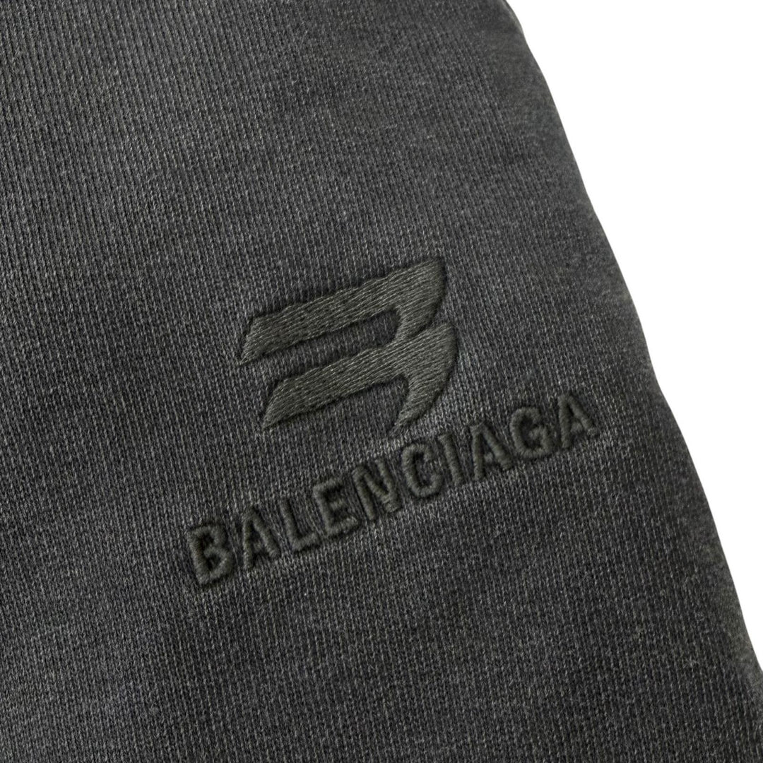 Discounted Great BALENCIAGA Pants Washed finish, embroidered logo black cotton