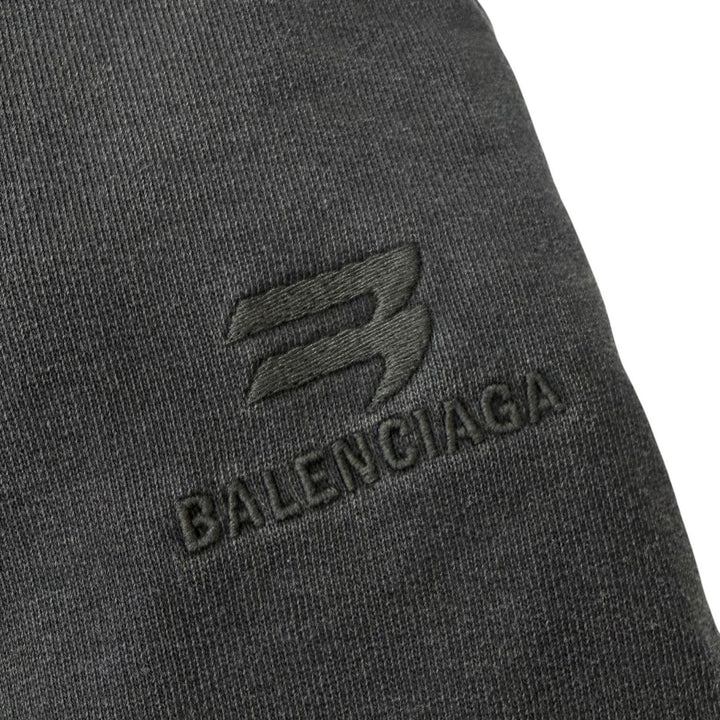 Discounted Great BALENCIAGA Pants Washed finish, embroidered logo black cotton