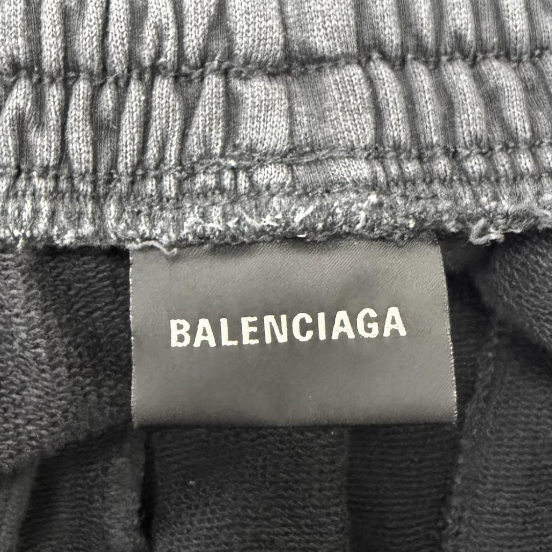 Discounted Great BALENCIAGA Pants Washed finish, embroidered logo black cotton