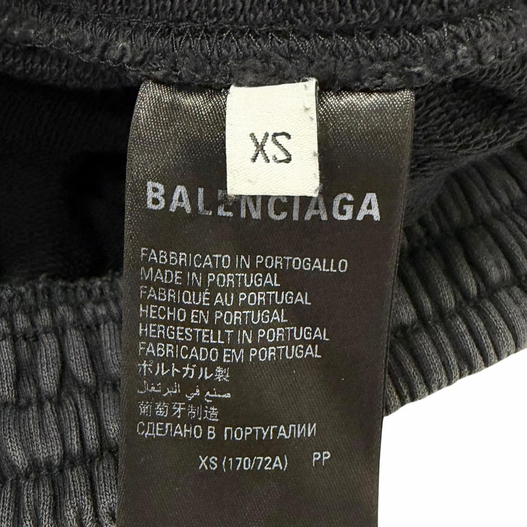 Discounted Great BALENCIAGA Pants Washed finish, embroidered logo black cotton