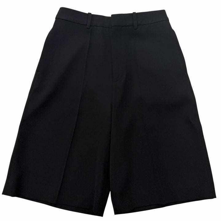 Excellent BALENCIAGA Pants Bermuda shorts black wool mens 38 872538