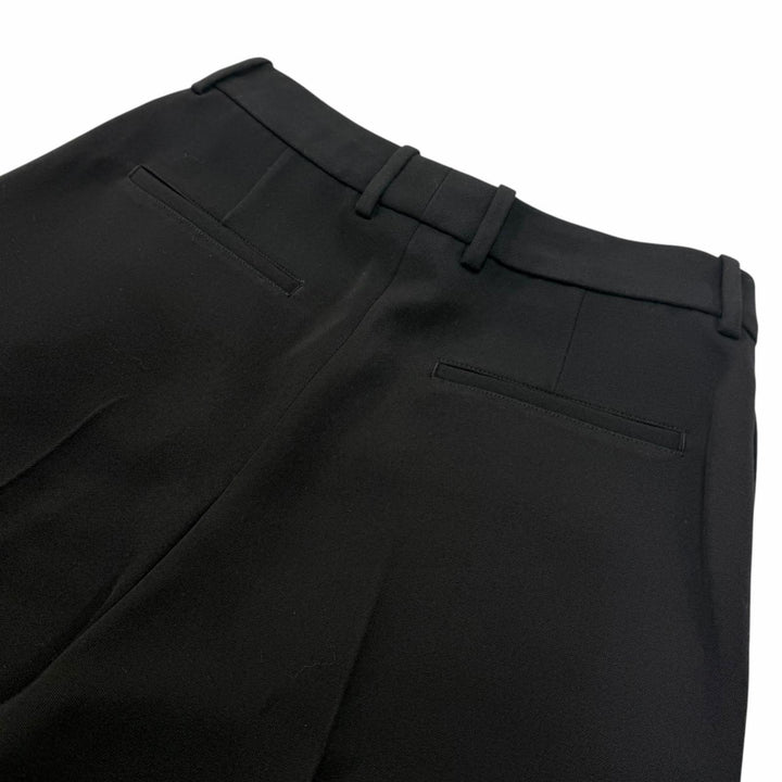 Excellent BALENCIAGA Pants Bermuda shorts black wool mens 38 872538