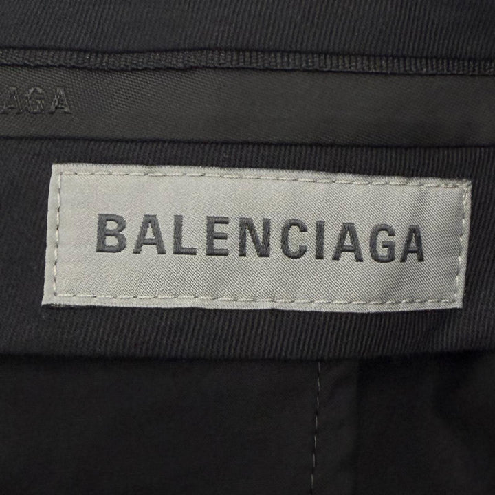 Excellent BALENCIAGA Pants Bermuda shorts black wool mens 38 872538