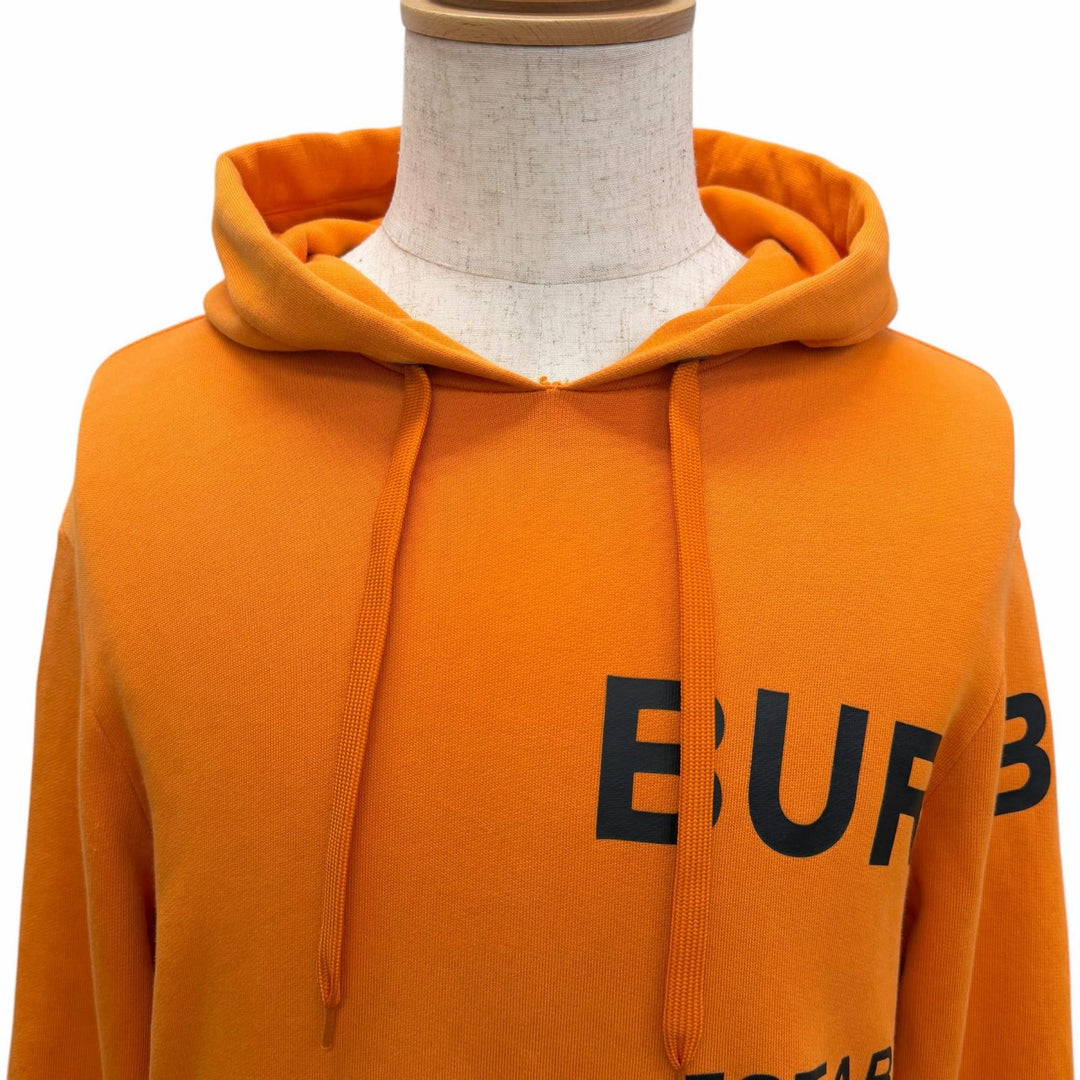 Discounted Great BURBERRY hoodie Horseferry print pullover Orange cotton