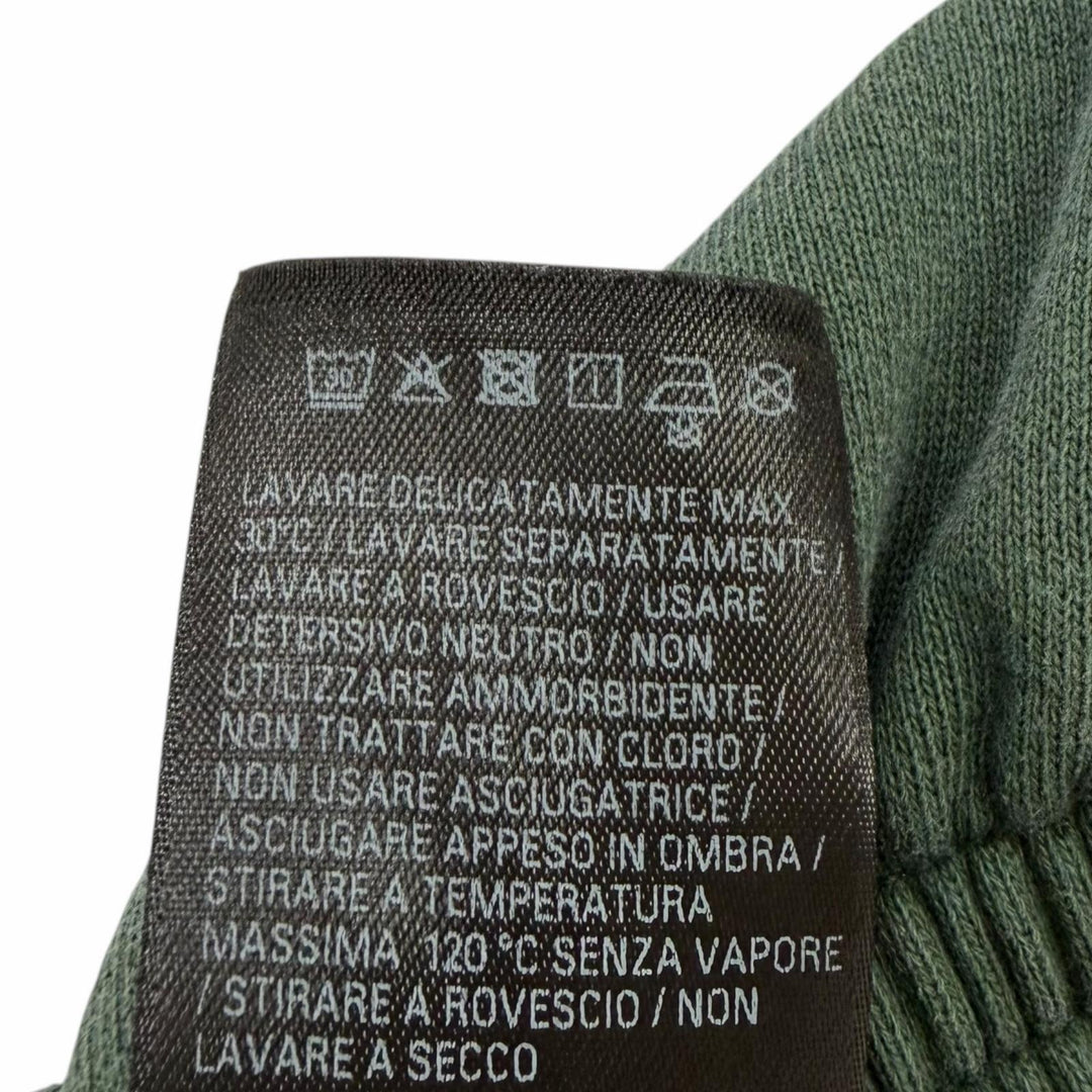 Discounted Great BALENCIAGA Pants Embroidered Washed Sweat Shorts green