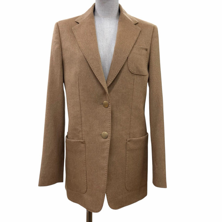 Great Max Mara Jacket BLASY With logo button Camel Camel Women 40