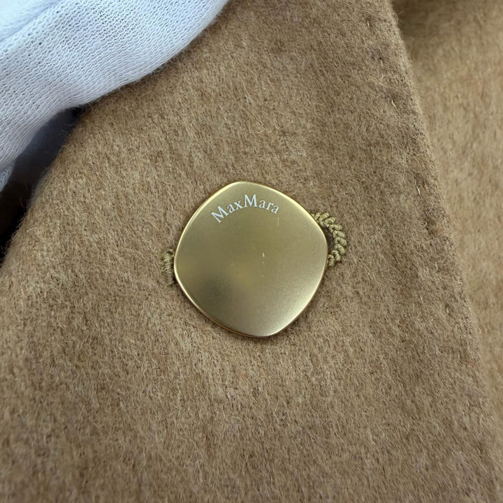 Great Max Mara Jacket BLASY With logo button Camel Camel Women 40