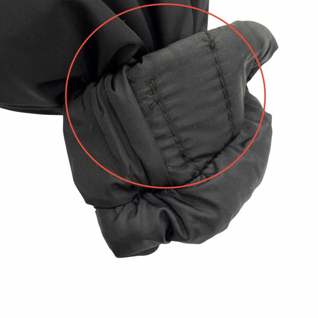 Great MONCLER down coat TIAM Logo patch hooded long black 0 F20931D52800