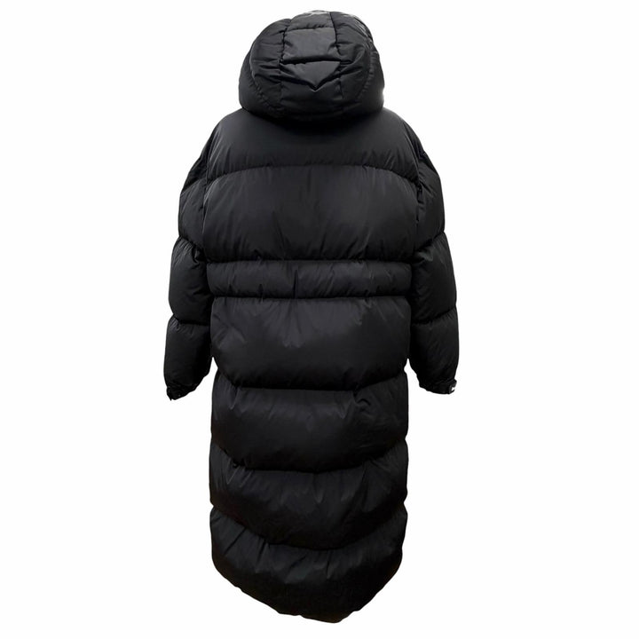 Great MONCLER down coat TIAM Logo patch hooded long black 0 F20931D52800