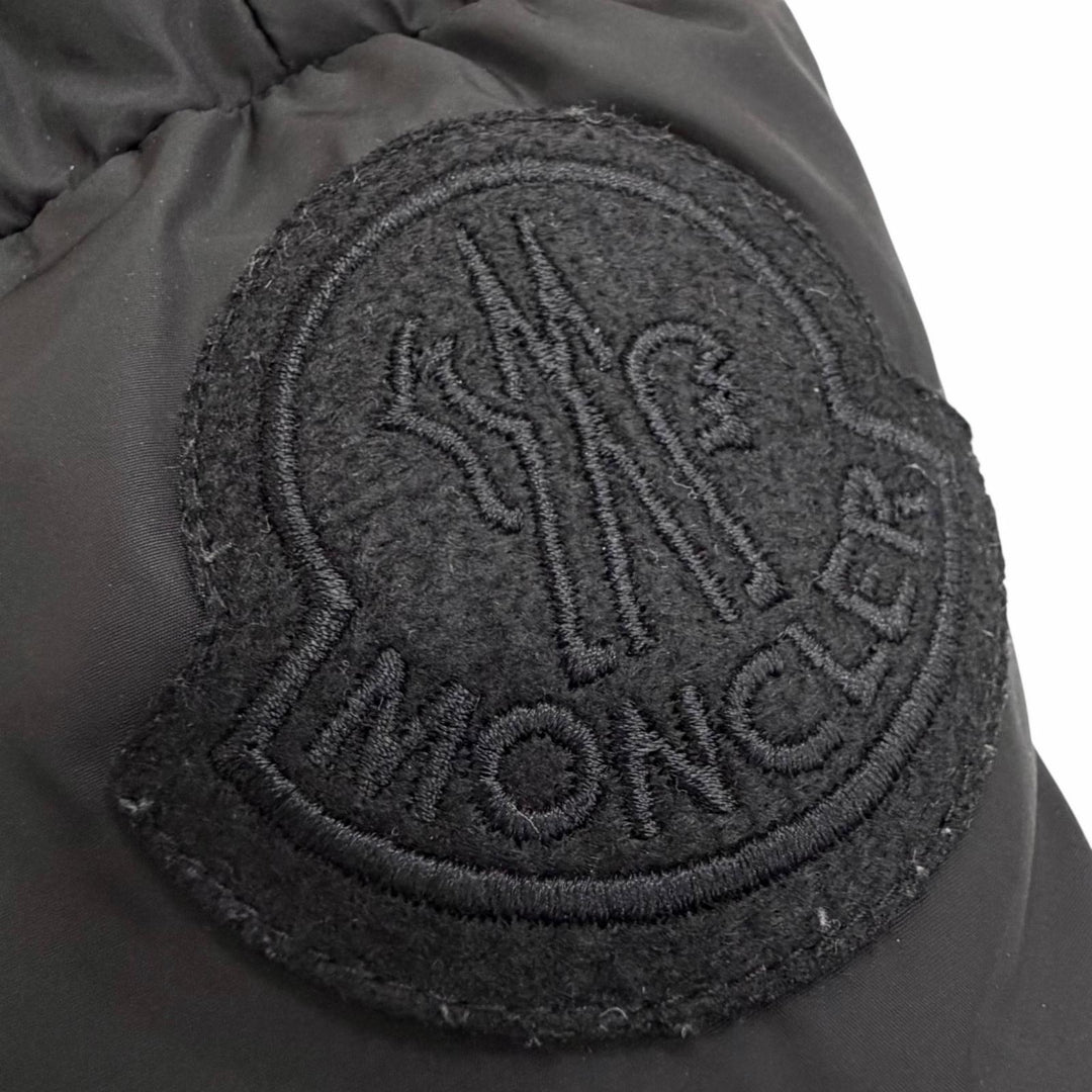 Great MONCLER down coat TIAM Logo patch hooded long black 0 F20931D52800
