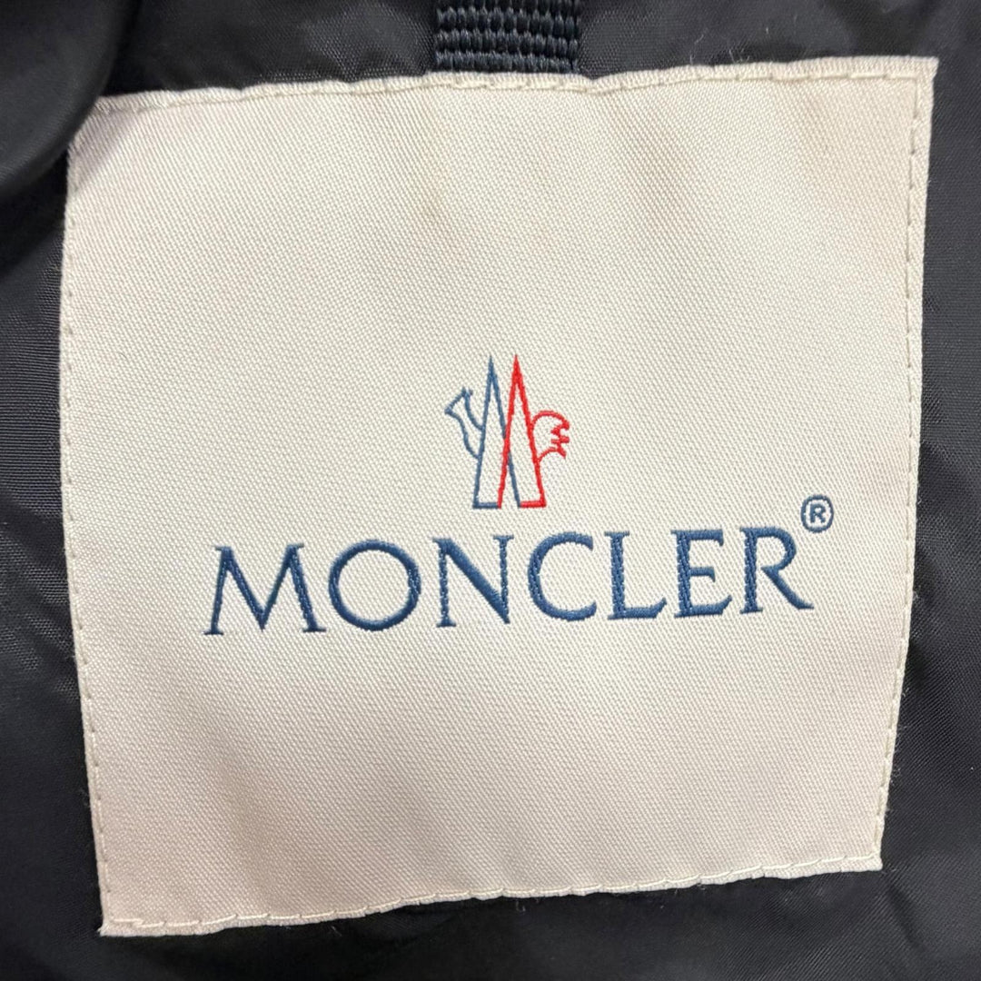 Great MONCLER down coat TIAM Logo patch hooded long black 0 F20931D52800
