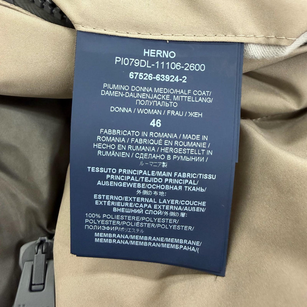 Great Herno down coat Laminar GORE-TEX Hooded Zip-Up Down Jacket 46 PI079DL