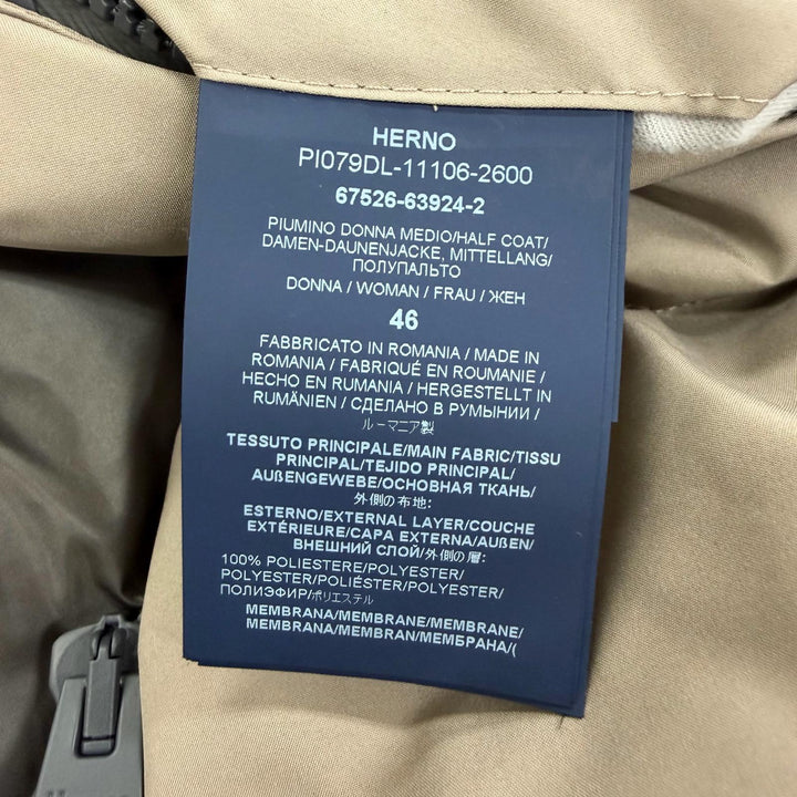 Great Herno down coat Laminar GORE-TEX Hooded Zip-Up Down Jacket 46 PI079DL