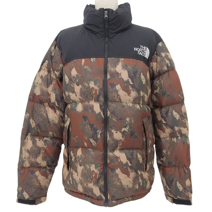 Great THE NORTH FACE Down jacket Novelty Nuptse Jacket Camouflage black Nylon