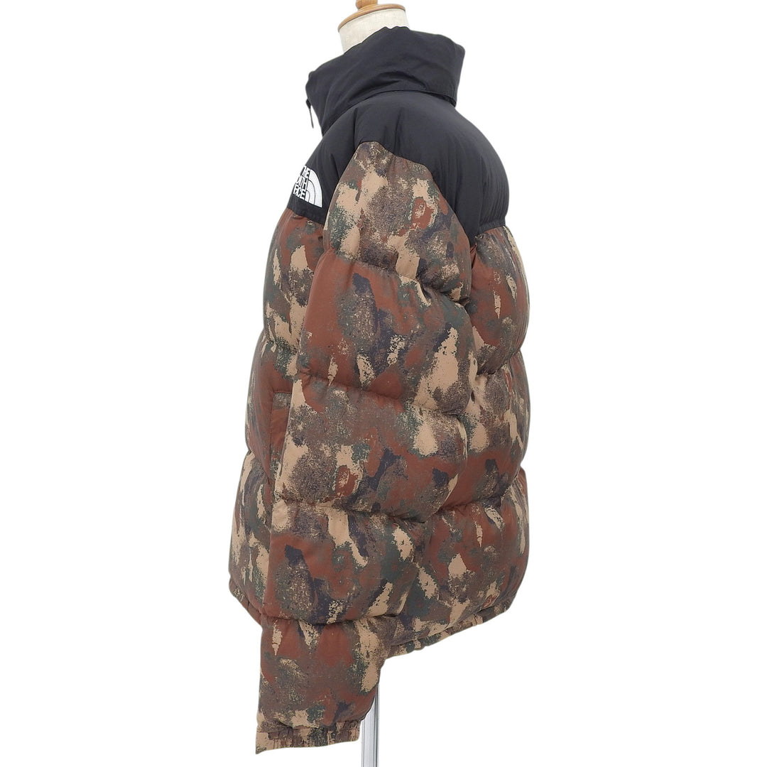 Great THE NORTH FACE Down jacket Novelty Nuptse Jacket Camouflage black Nylon