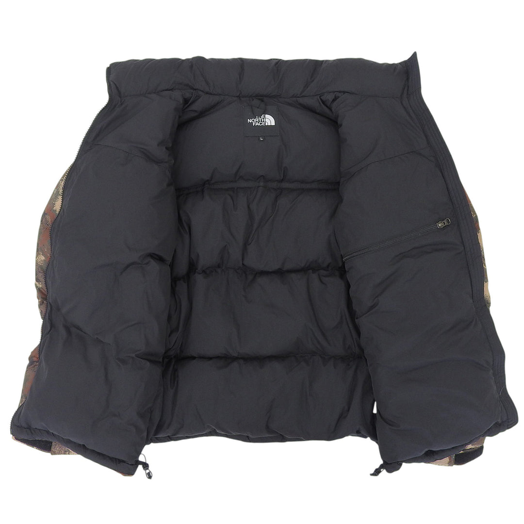 Great THE NORTH FACE Down jacket Novelty Nuptse Jacket Camouflage black Nylon