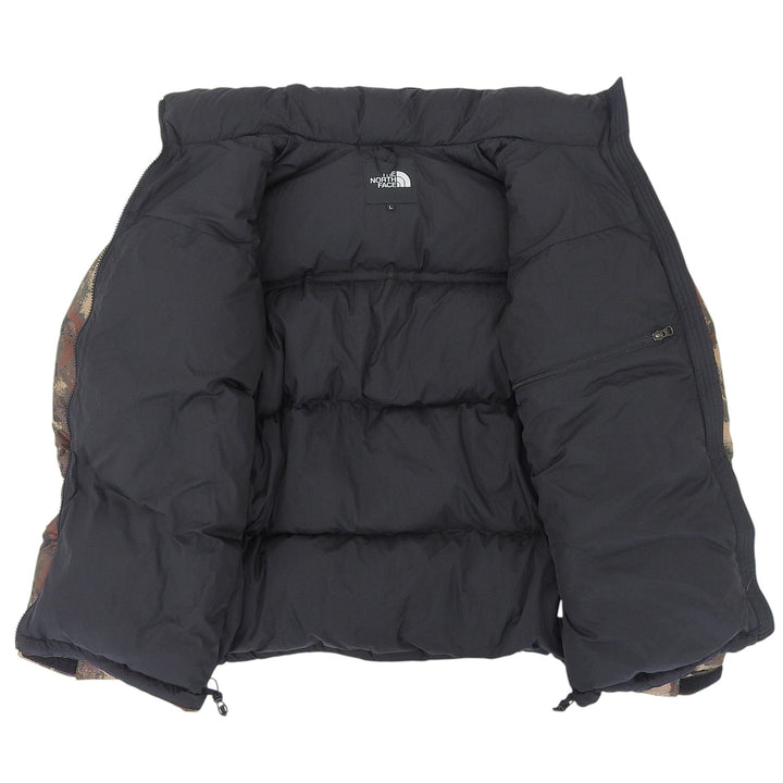 Great THE NORTH FACE Down jacket Novelty Nuptse Jacket Camouflage black Nylon