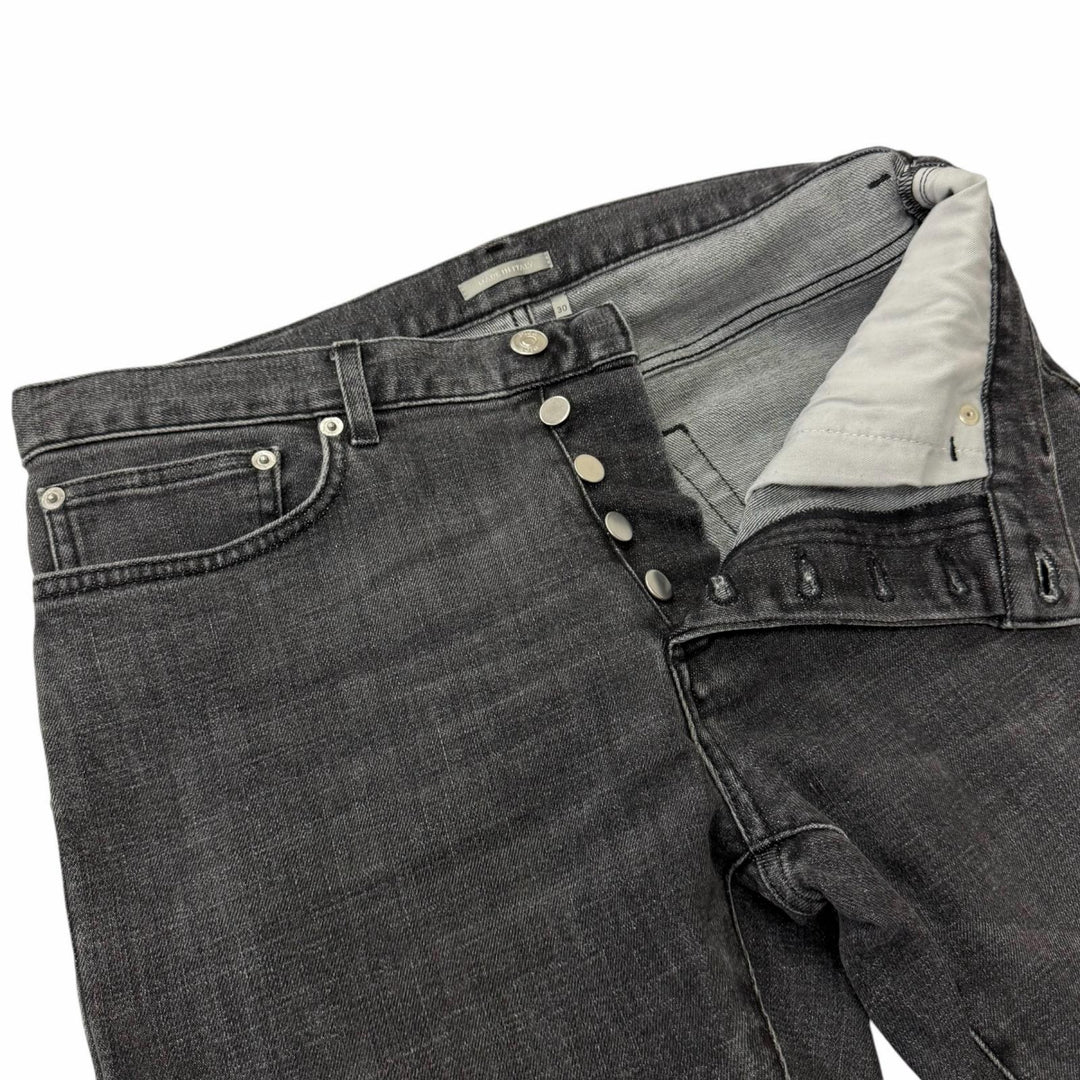 Discounted Great DIOR Denim pants Slim fit button fly gray cotton mens 30 193DS10K218X