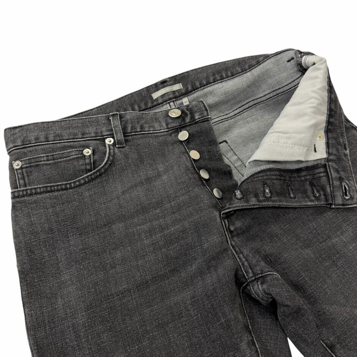 Discounted Great DIOR Denim pants Slim fit button fly gray cotton mens 30 193DS10K218X