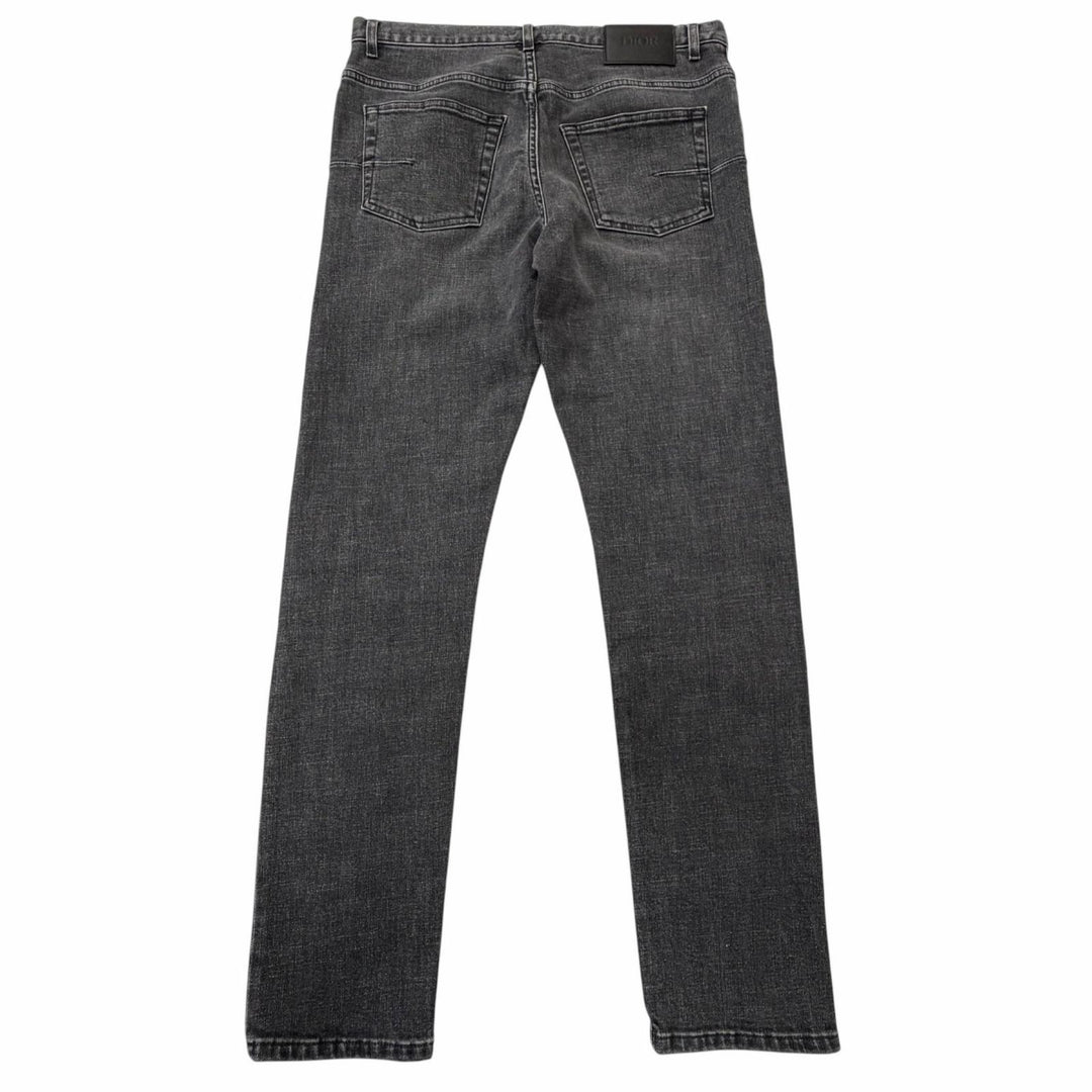 Discounted Great DIOR Denim pants Slim fit button fly gray cotton mens 30 193DS10K218X