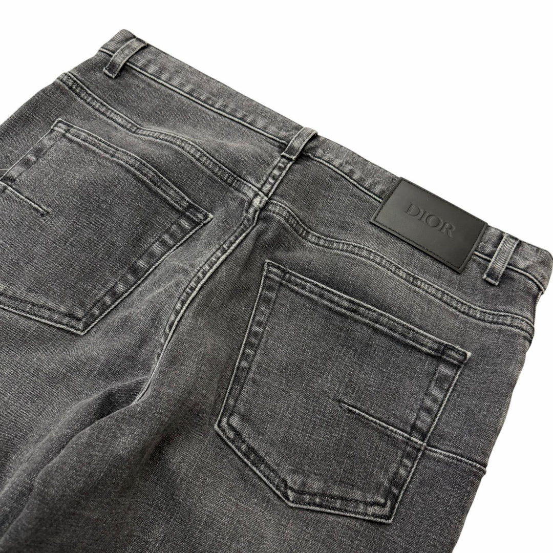 Discounted Great DIOR Denim pants Slim fit button fly gray cotton mens 30 193DS10K218X