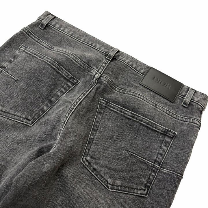 Discounted Great DIOR Denim pants Slim fit button fly gray cotton mens 30 193DS10K218X