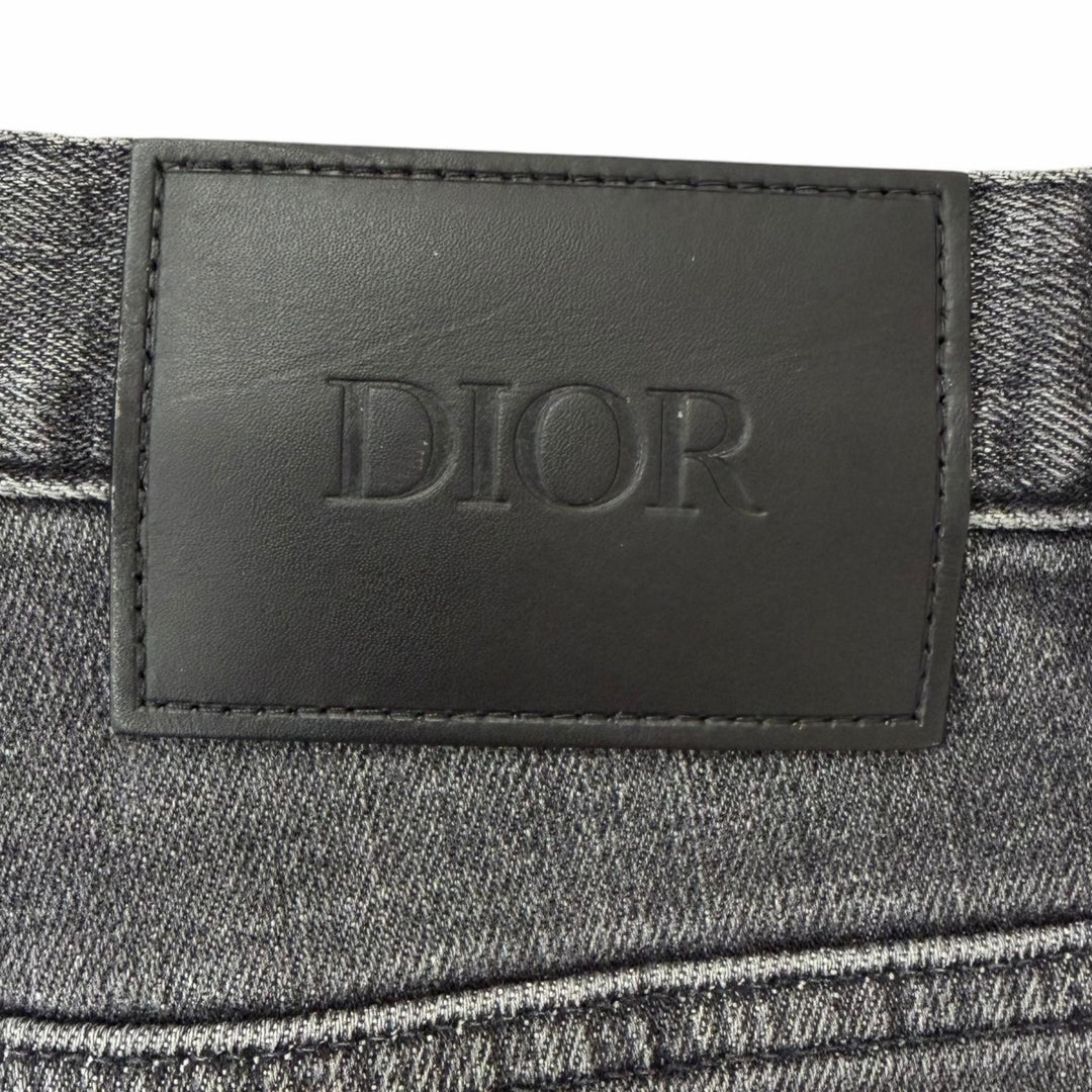 Discounted Great DIOR Denim pants Slim fit button fly gray cotton mens 30 193DS10K218X