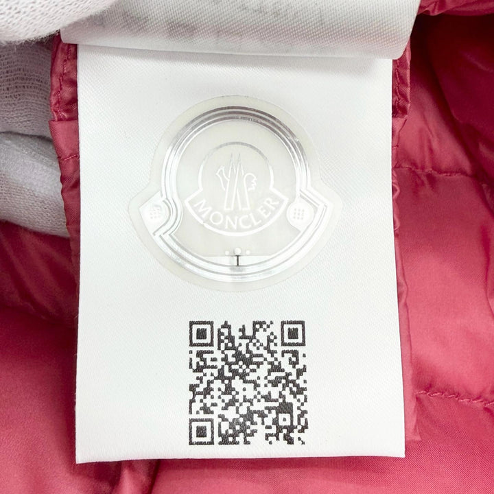 Great MONCLER Down vest GLYCO Logo patch, hooded, jacket pink 1 H10931A00062