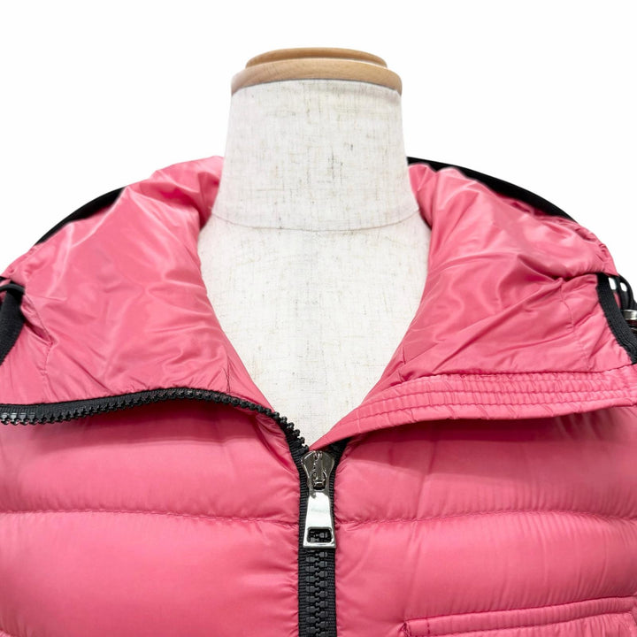Great MONCLER Down vest GLYCO Logo patch, hooded, jacket pink 1 H10931A00062