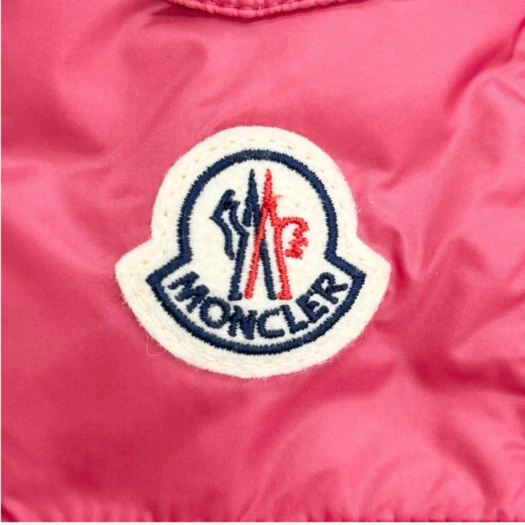 Great MONCLER Down vest GLYCO Logo patch, hooded, jacket pink 1 H10931A00062