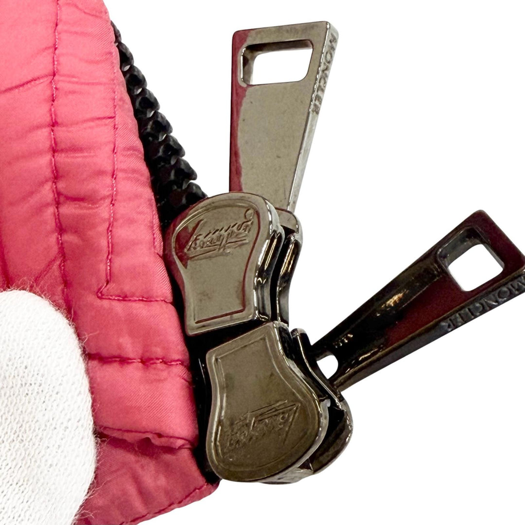 Great MONCLER Down vest GLYCO Logo patch, hooded, jacket pink 1 H10931A00062