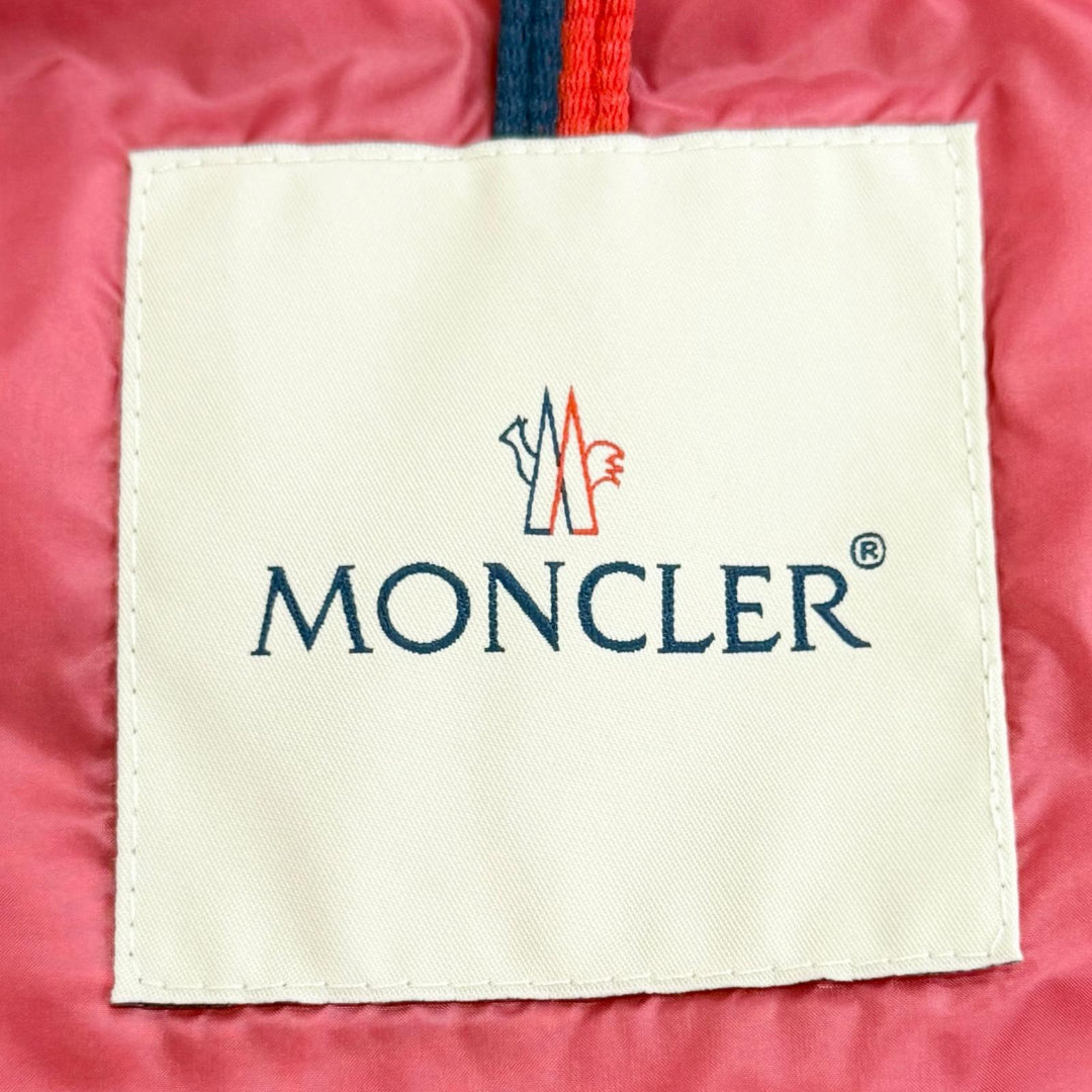 Great MONCLER Down vest GLYCO Logo patch, hooded, jacket pink 1 H10931A00062
