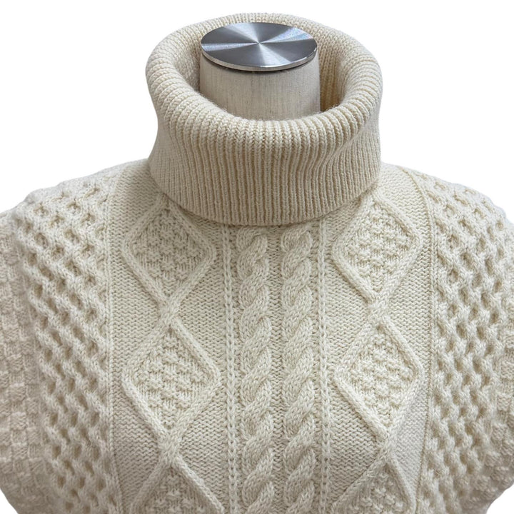 Great SAINT LAURENT PARIS Best Cable knit turtleneck wool sweater wool XS 480366