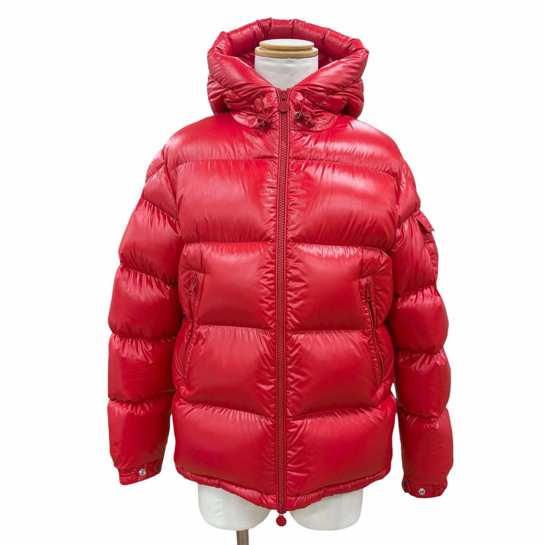 Great MONCLER Down jacket ECRINS Logo patch, hooded, double zipper Red mens 2