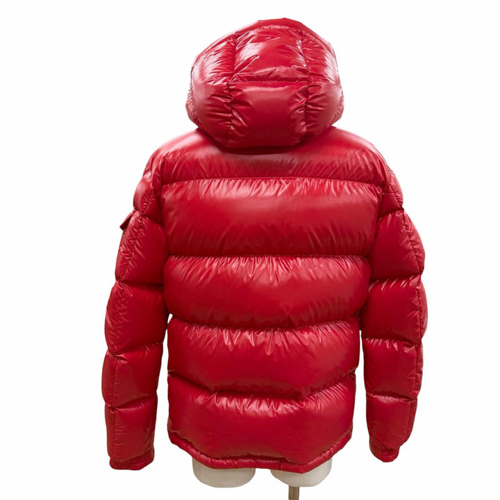 Great MONCLER Down jacket ECRINS Logo patch, hooded, double zipper Red mens 2