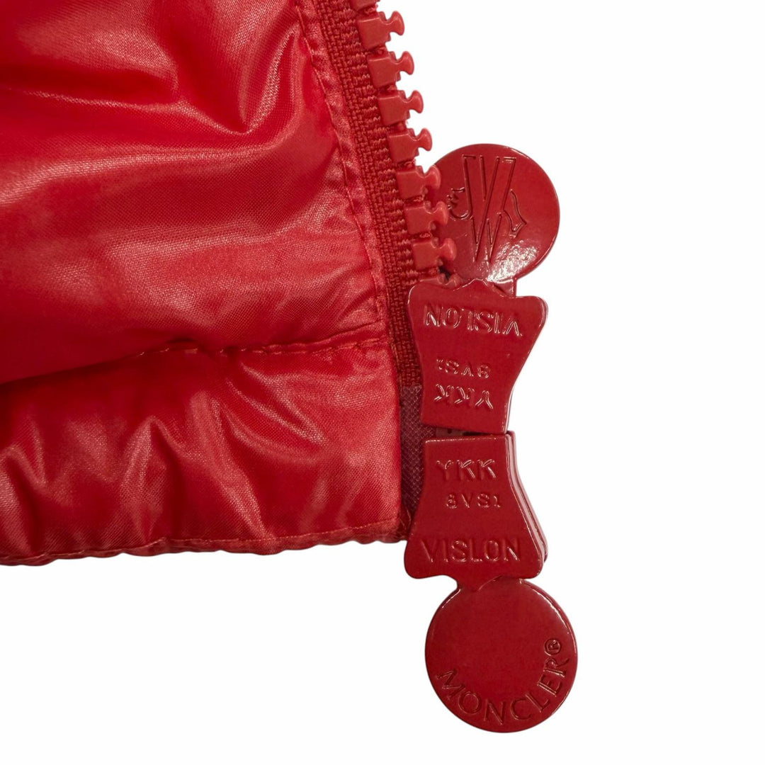 Great MONCLER Down jacket ECRINS Logo patch, hooded, double zipper Red mens 2