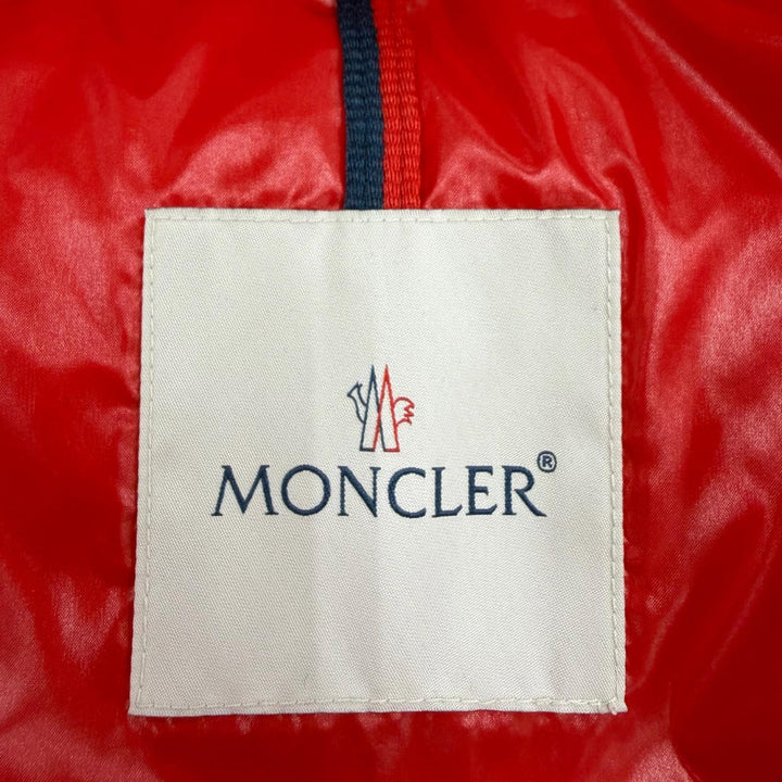 Great MONCLER Down jacket ECRINS Logo patch, hooded, double zipper Red mens 2