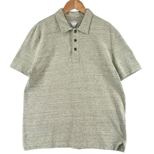 Great BOTTEGAVENETA Short sleeve polo shirt Melange green cotton mens XS 820677