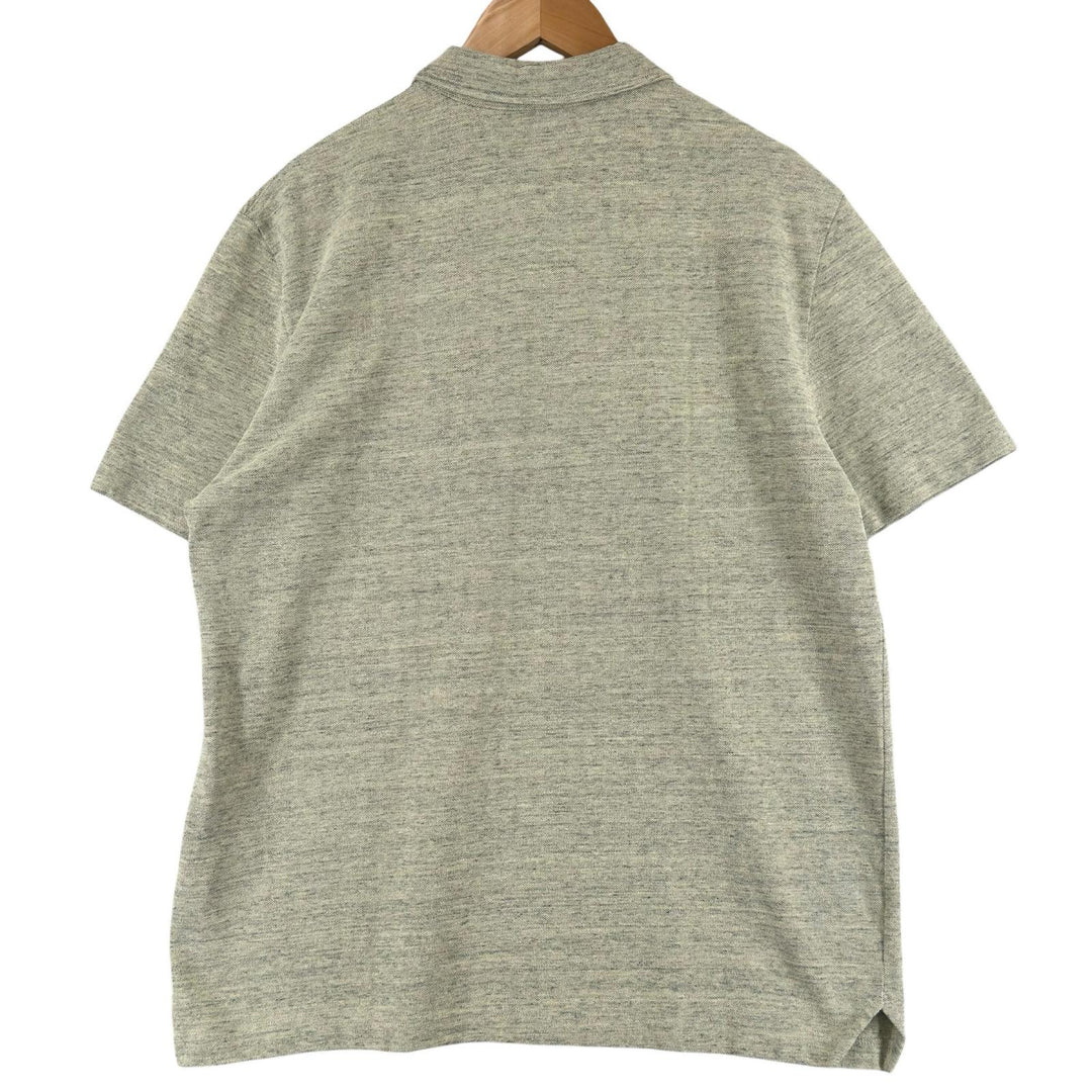 Great BOTTEGAVENETA Short sleeve polo shirt Melange green cotton mens XS 820677