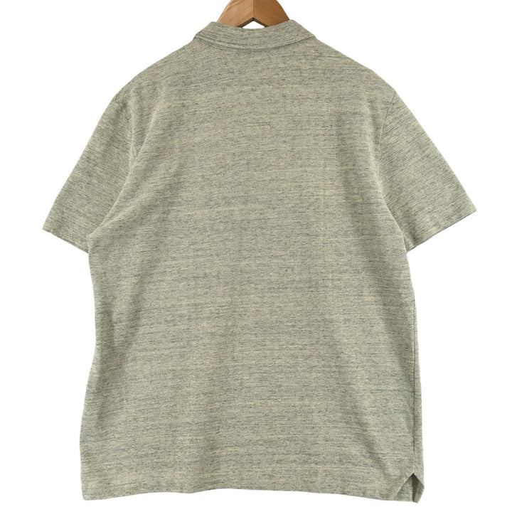 Great BOTTEGAVENETA Short sleeve polo shirt Melange green cotton mens XS 820677
