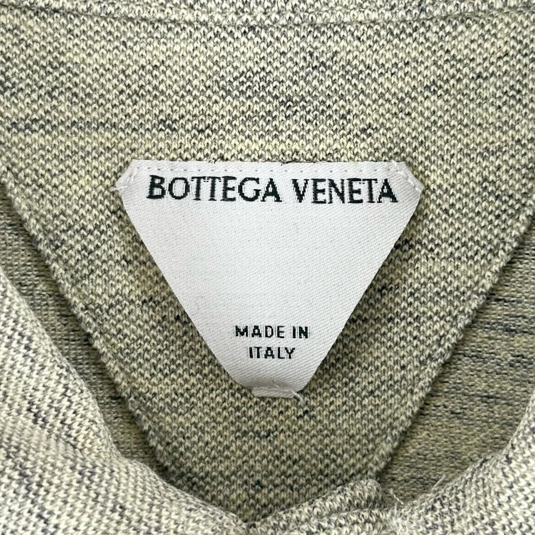 Great BOTTEGAVENETA Short sleeve polo shirt Melange green cotton mens XS 820677