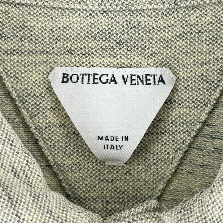 Great BOTTEGAVENETA Short sleeve polo shirt Melange green cotton mens XS 820677