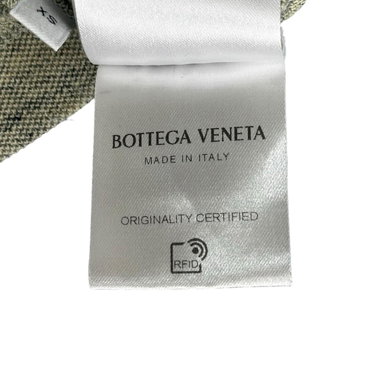 Great BOTTEGAVENETA Short sleeve polo shirt Melange green cotton mens XS 820677