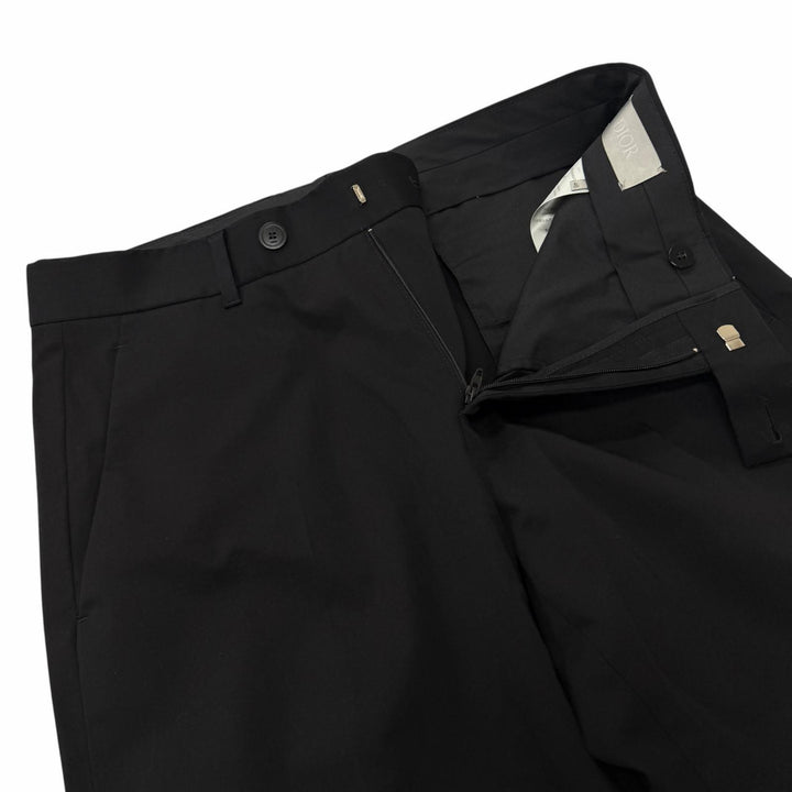 Discounted Great DIOR slacks Trousers pants black cotton mens 46 513C105A6473