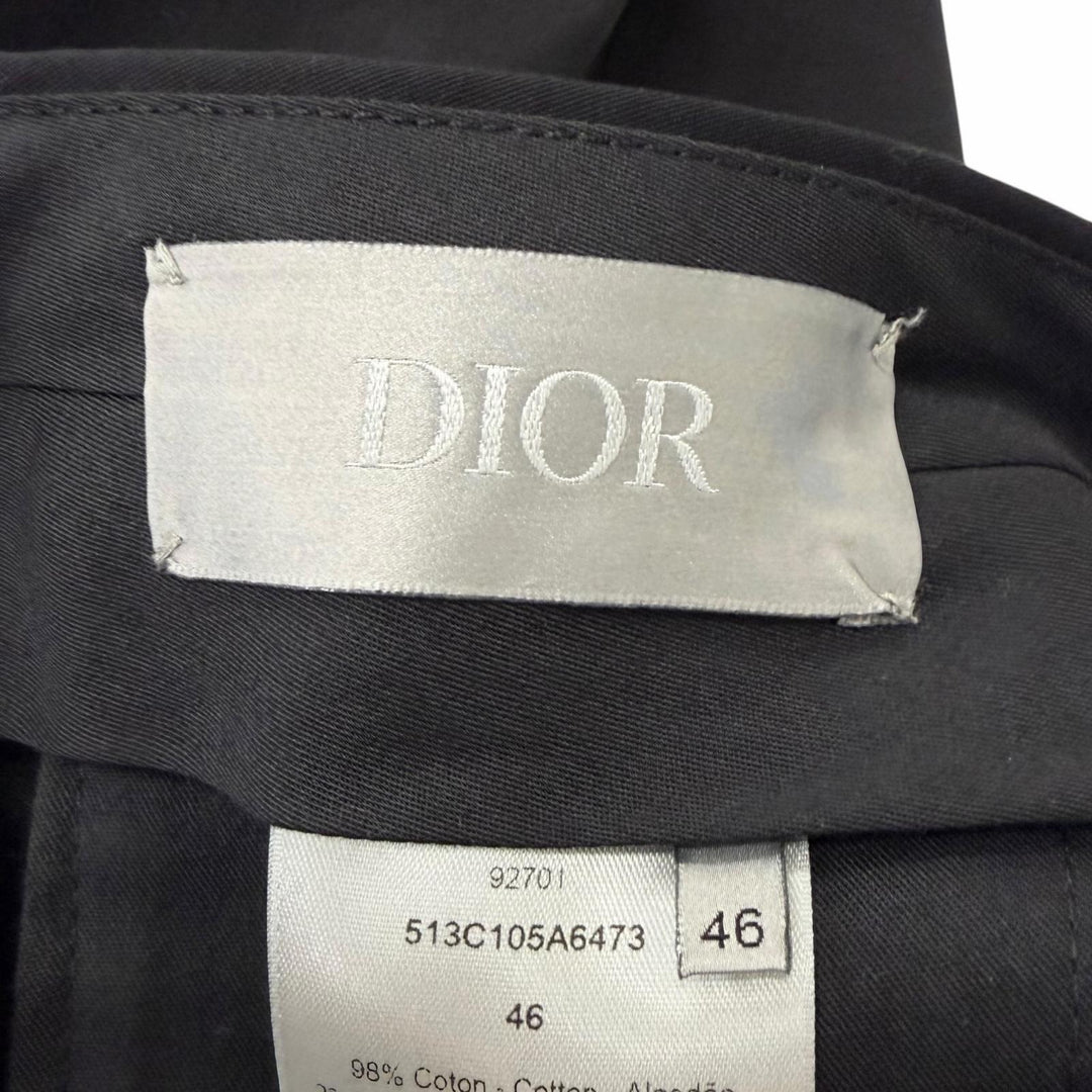 Discounted Great DIOR slacks Trousers pants black cotton mens 46 513C105A6473