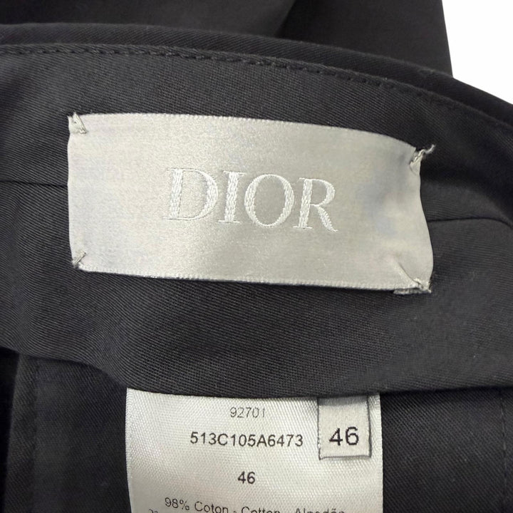 Discounted Great DIOR slacks Trousers pants black cotton mens 46 513C105A6473