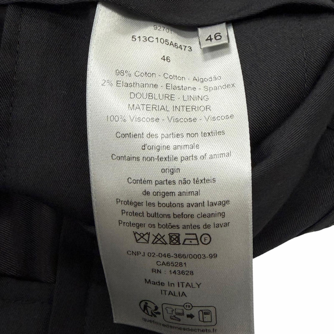 Discounted Great DIOR slacks Trousers pants black cotton mens 46 513C105A6473