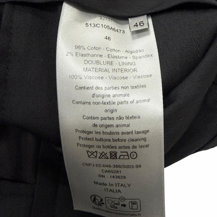 Discounted Great DIOR slacks Trousers pants black cotton mens 46 513C105A6473